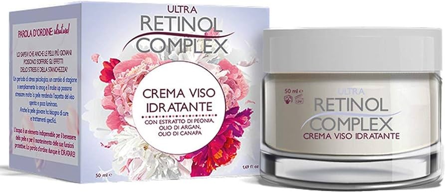 Crema Viso Idratante Peonia e Argan Retinol Complex 50ml | Shop Online