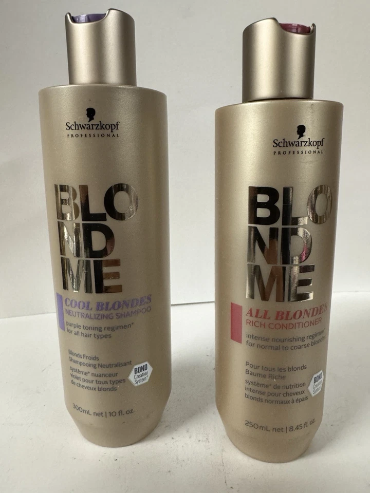 schwarzkopf cool blonde shampoo 10 oz and All blonde conditioner 8.4 oz - Image 3 of 4