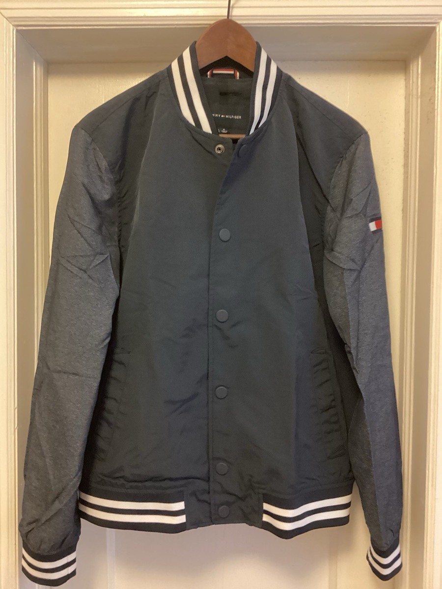 Tommy Hilfiger Navy Blue Varsity Fall Jacket Men