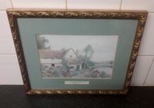 Framed Print Honeysuckle Cottage by Daniel Sherrin Wall Hanging Picture 
