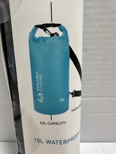 Realtree Fishing 10L Waterproof Dry Bag Blue Roll Top Kayak Boating Camping NEW