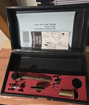  Vintage BernzOmatic Propane Torch Kit Jet King Brass Head Attachments Case ONLY