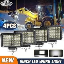 4pcs 180w Powerful Led Work Light 6x4 Flood Beam 12v 24v Tractor Truck Offroad