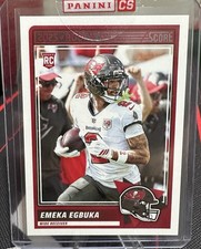Rare EMEKA EGBUKA 2025 Score REDEMPTION🔥Rookie Card 105 RC Tampa Bay Buccaneers