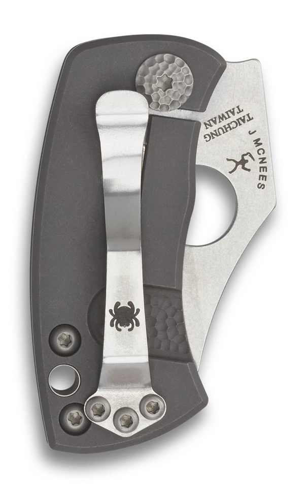 Spyderco Knives McBee Frame Lock Matte Finish Titanium CTS XHP C236TIP - Image 2 of 4