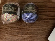 CASCADE PINWHEEL VARIEGATED YARN.  Brazilian. 1- Multicolored. 1- Shades Of Blue