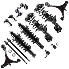 Front Struts Ball Joints Control Arms Tie Rod Sway Bar For 2001-2005 Honda Civic