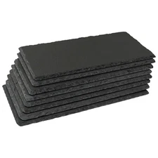 12"x5.5" 8 Pack Black Slate Cheese Board with Natural Edge for Kitchen,Slate ...