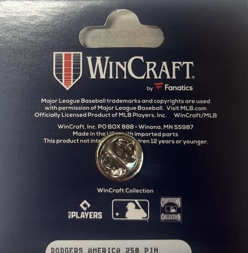 2026 L.A. LOS ANGELES DODGERS USA 250TH CELEBRATION ACRYLIC PIN ALL STAR LIMITED - Picture 2 of 2