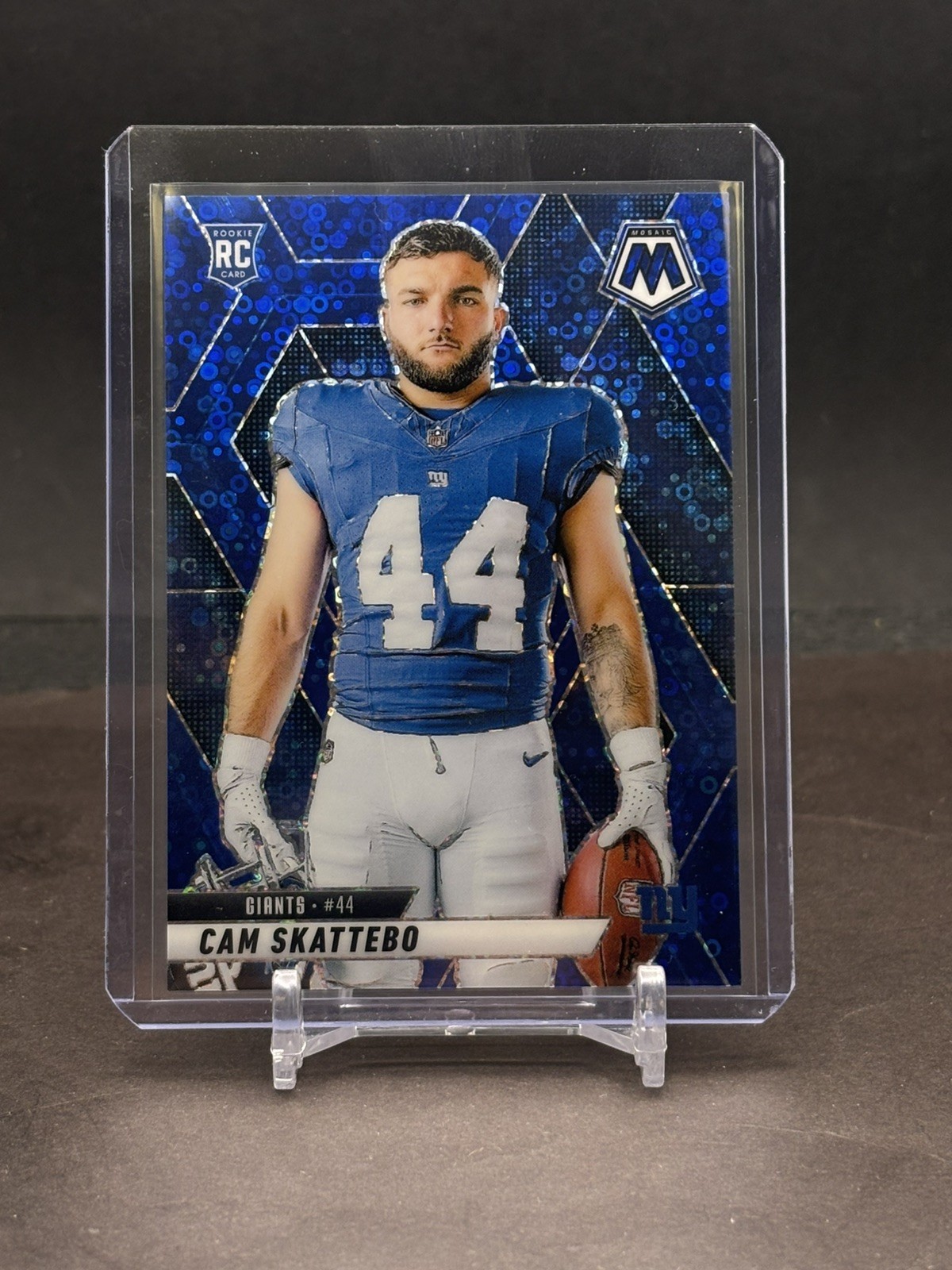 2025 Mosaic Cam Skattebo #271 Rookie Variation Blue Disco No Huddle /99 🔵🔥🔥 