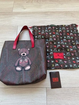 Etro Women Bag Bear Holiday Collection Tote Limited Edition VHTF Popular Product
