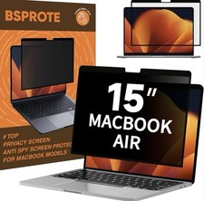 15  MacBook Air Privacy Screen Removable Filter 2023-2025, M2/M3/M4
