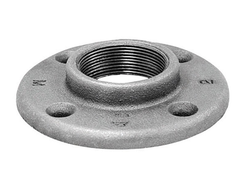 Anvil 8700164059 Black Malleable Iron Floor Flange 1-1/2 in. FPT Pipe Fitting