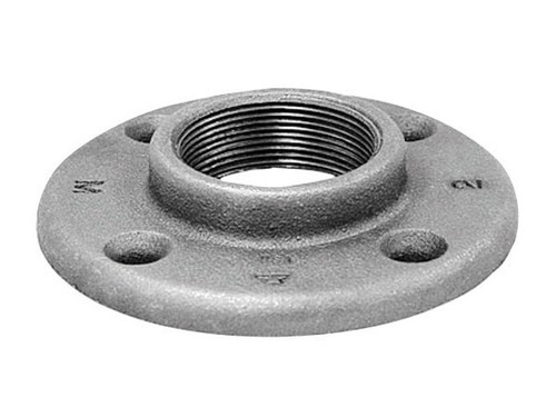 Anvil 8700164059 Black Malleable Iron Floor Flange 1-1/2 in. FPT Pipe Fitting