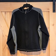 Venezia Sport Women's Plus Size 18/20 Black Gray Zip Hooded Sweatshirt Athletic