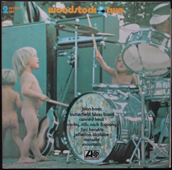 Double LP Woodstock Two Jimi Hendrix Jefferson Airplane NEAR MINT Atlantic - Photo 1/1