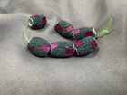 Metal Mosaic Beads, Barrel, Teal Purple, 15mm, 6 Count, 4” Strand — photo 2