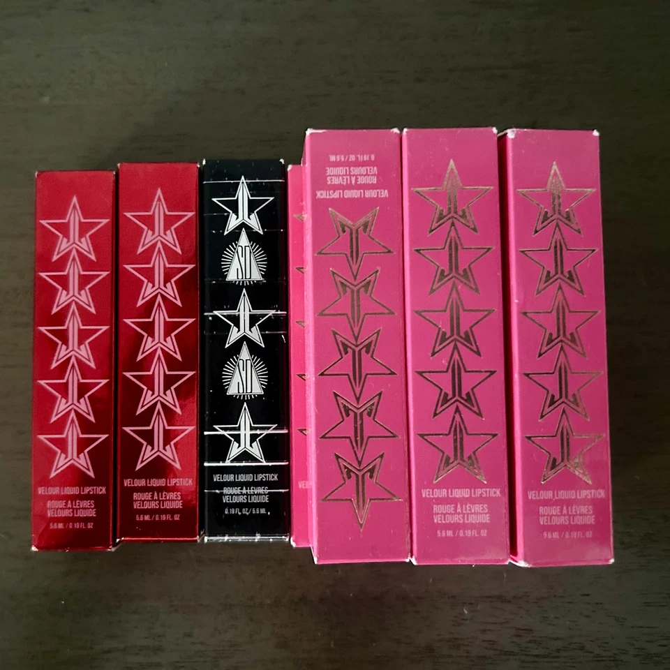Jeffree Star 丝绒液体唇膏 全新带盒 长磨损哑光 选择颜色 正装 — 第 2/3 张图片
