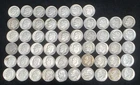 Lot Of 57 Roosevelt 90% Silver Dimes Pre 1965 Various Dates Mints Conditions
