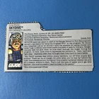 Vintage 1990 GI Joe SKYDIVE File Card Hasbro ORIGINAL Sky Dive Patrol Filecard