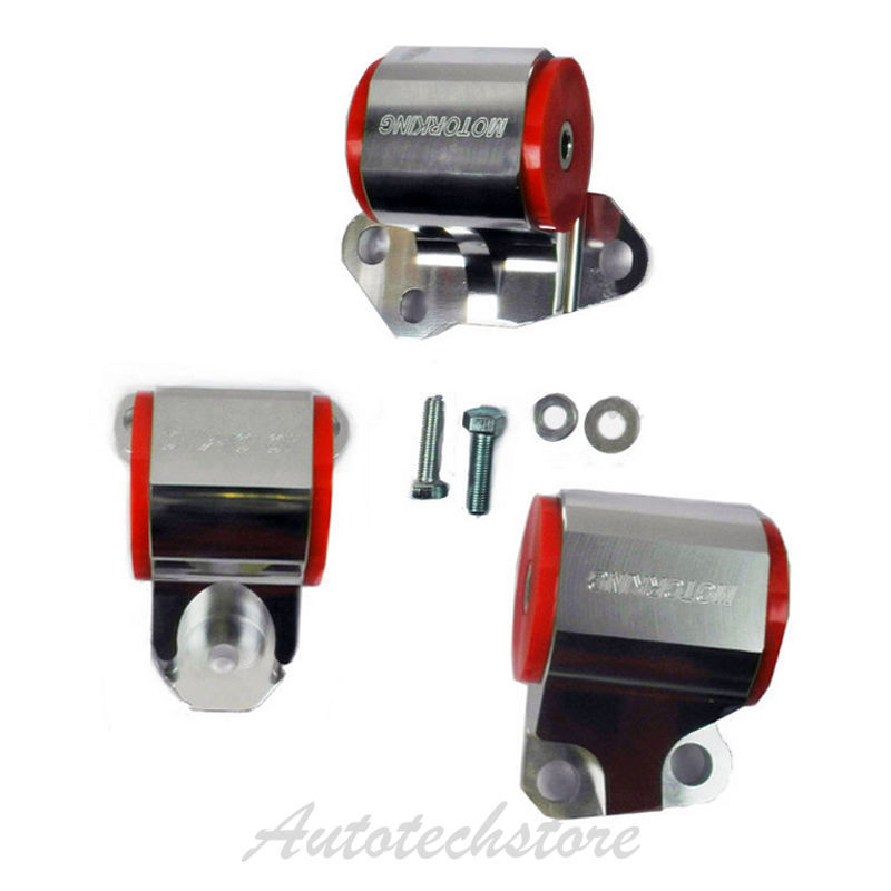 BILLET ALUMINUM 2 BOLT ENGINE MOUNT KIT FOR EG EH