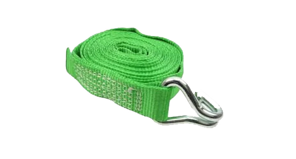Sangle Tendeur 2T Cliquet 10m Vert Arrimage Remorque 35mm Charge Lourde Camion
