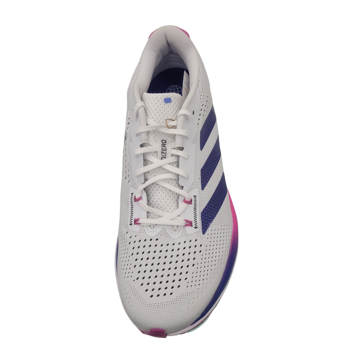 Mens 11.5 Adidas Adizero SL Running Shoes White Blue Fuchsia Cloud Mens 11.5 Adidas Adizero SL Running Shoes White Blue Fuchsia  main image 4