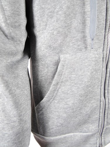 Chaqueta con Capucha de Vellón Para Hombre Cremallera Completa 2 Bolsillos Mejor Material Premium Suave - Imagen 4 de 7