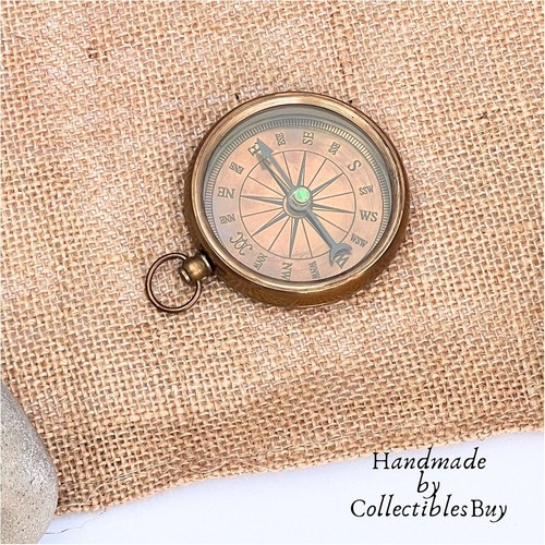 Vinage compass Open Face Compass Handy Pocket Size Collectibles for Camping. - 第 1/5 張圖片
