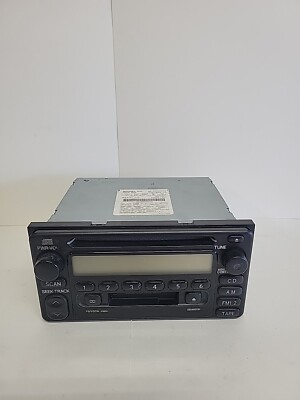 Toyota OEM AM FM CD Cassette Radio 86120-2B680 Face A56814
