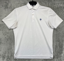 Holderness Bourne Men's "The MacDonald" Shirt L White Polo Golf Tailored Fit