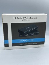 HD Audio and Video Capture with Loop - HDMI Capture Card 1080P w/ Mic Input