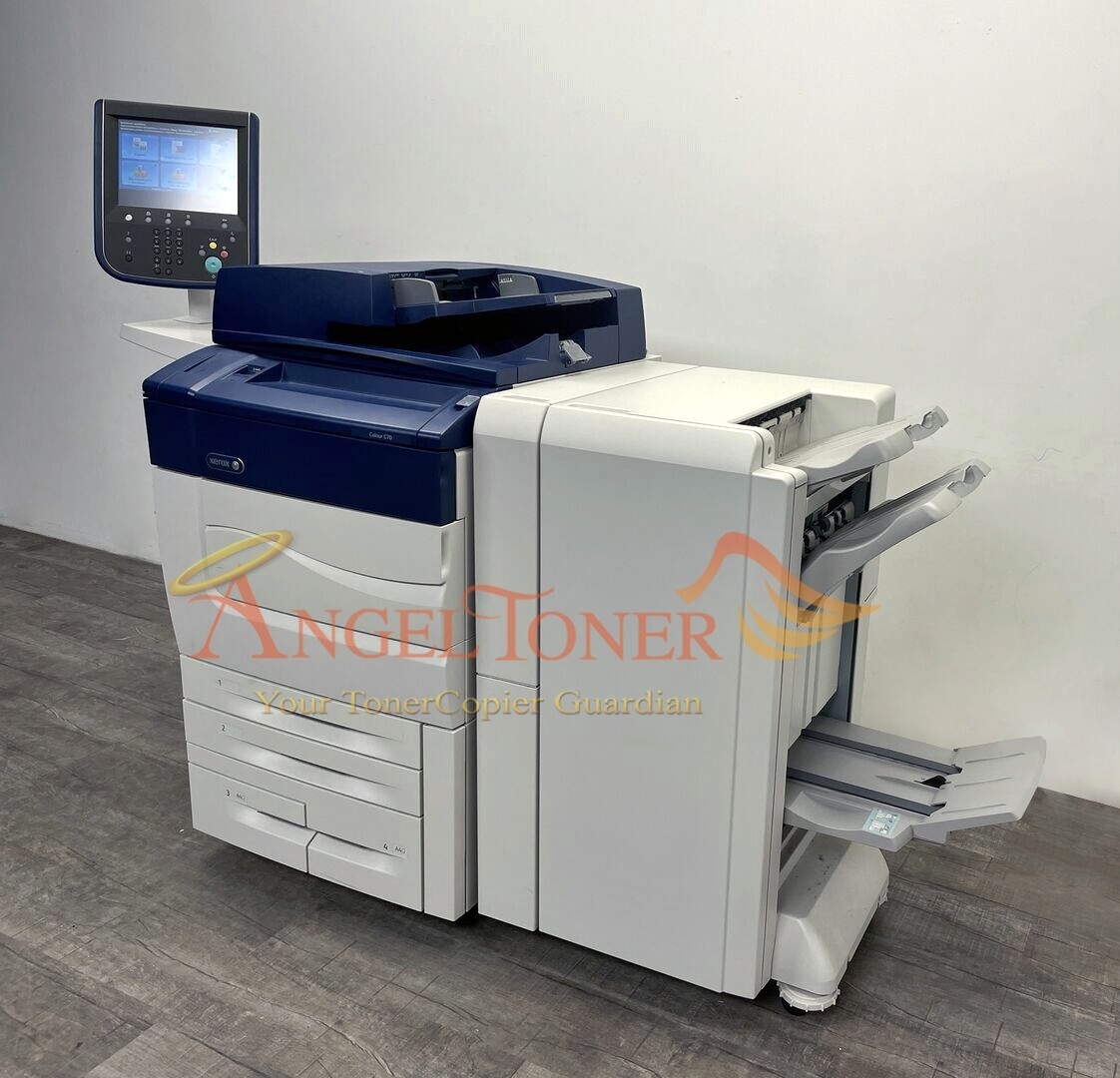 Xerox Color C60 with Bypass BR Booklet Finisher 5PB Bustled Fiery 65 PPM C70