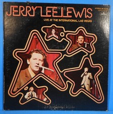 JERRY LEE LEWIS LIVE AT THE INTERNATIONAL LP 1970 NICE CONDITION VG/VG  A