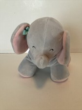 Carter's Elephant W/pink Ears Musical Wind Up Plush