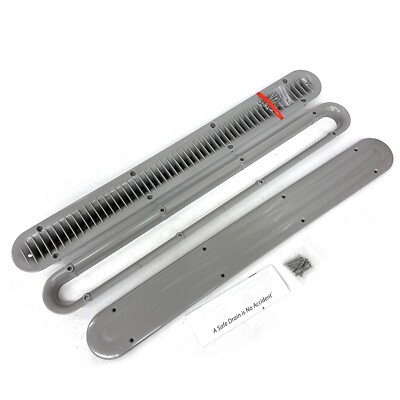 AquaStar Paramount BuzzTop Channel Drain w/o Sump Lght Gray 32in 004-203-0010-08
