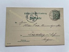 Postkarte 1901 Langenau Alb-Donau-Kreis 