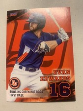 2021 Evan Edwards Card Bowling Green Hot Rods Team Card