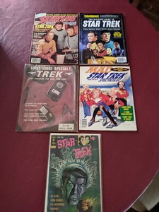 Star Trek Vintage Lot of 5 Comics Mad Magazine Starlog Ultimate Guide Gold Key