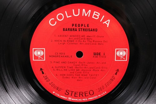 Barbara Streisand People Columbia Records 33 RPM Vinyl Record Album LP - Picture 4 of 5