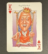 Bill Clinton 2004 Politicards King of the Road - King of Hearts