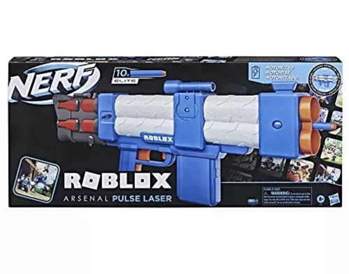 Arsenal Nerf Roblox : blaster de fléchettes motorisé laser à impulsion, 10 fléchettes nerf, VENTE