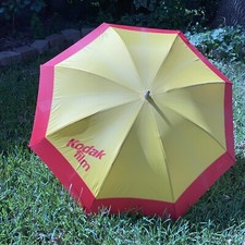 Vintage Kodak Gold Camera Umbrella, Rare Photography Promotional 90s 35mm Film