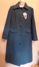 Edinburgh Woollen Mill (ewm) Uk12 Eu40 Us8 New Dark Aqua Winter Coat