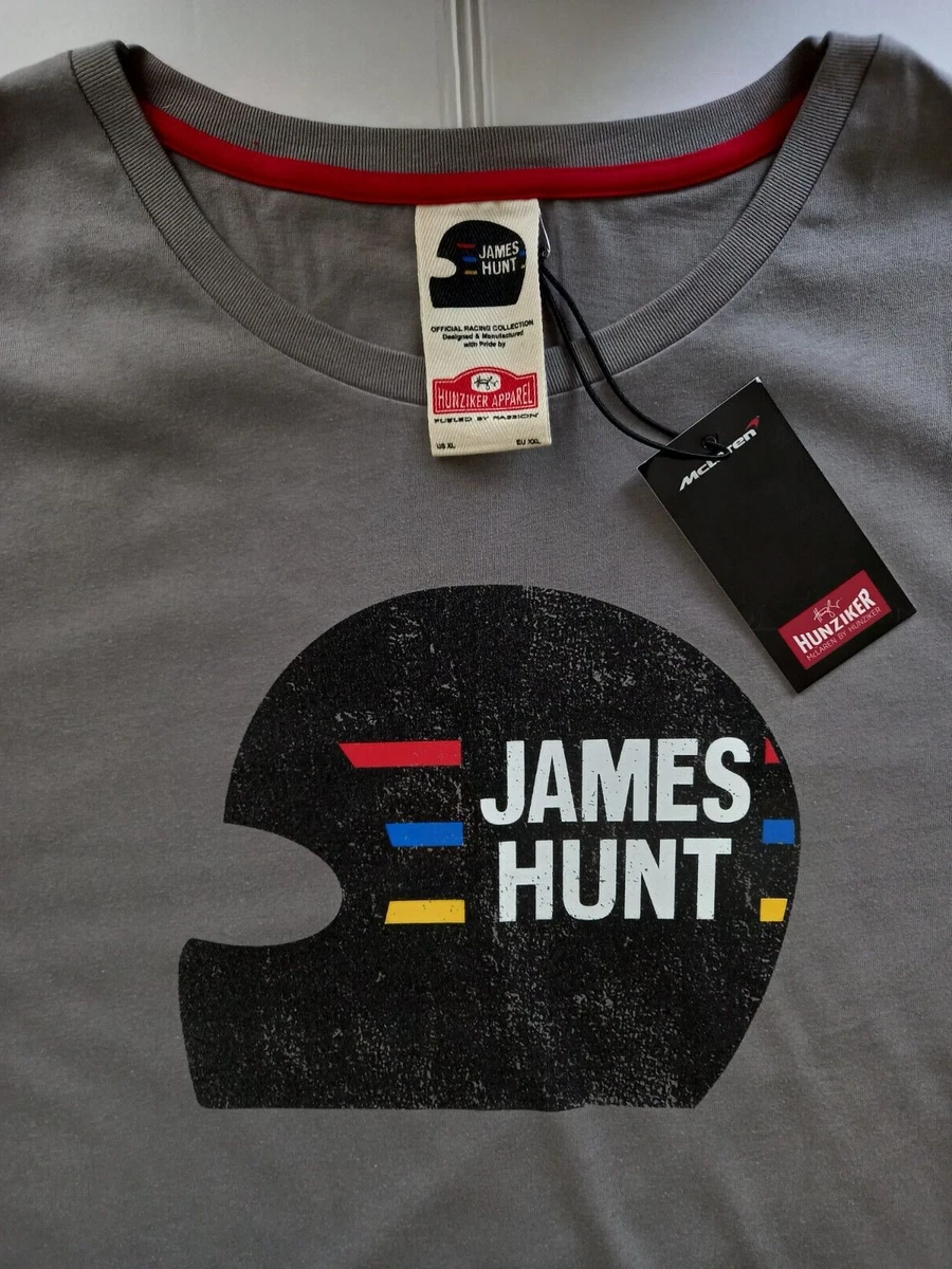 James Hunt F1 Official Racing Collection With Vintage Logo T-Shirt 2XL |  eBay