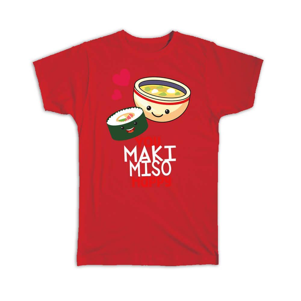 Gift T-Shirt : For Miso Soup Lover Japan Japanese Food Cute Funny Art Print Bowl