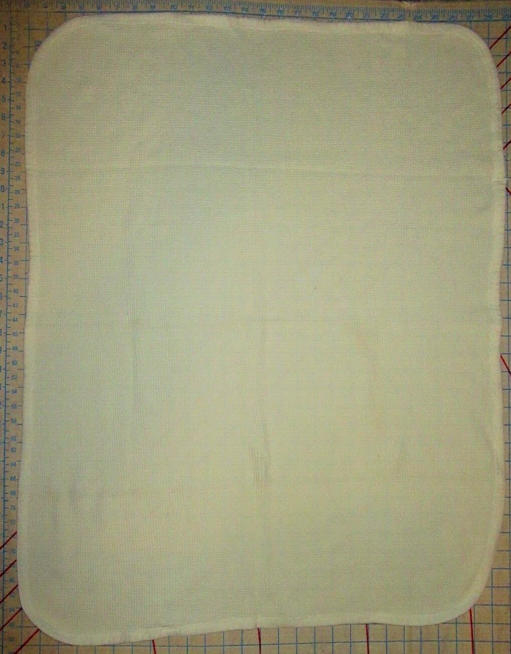 VTG Curity Yellow Cotton Waffle Weave Thermal Baby Receiving Blanket USA Made
