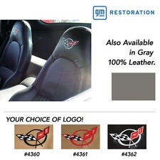 Standard Seat Covers With Emblem - Torch Red Lv - 2000-2004 C5 Corvette