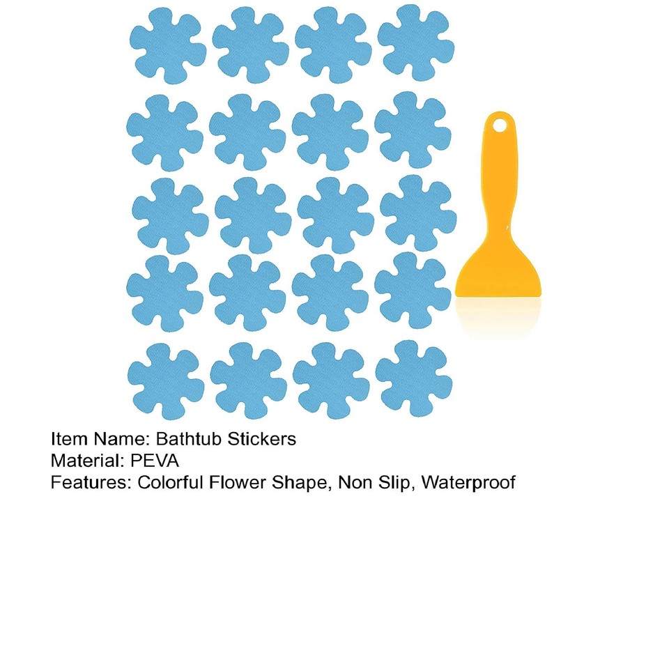 Slipresistant Shower Stickers Safe Floor Colorful Flower Non Slip