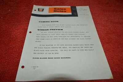 Oliver Tractor Black Disc Blades Sale Notes Dealer's Brochure GDSD8 